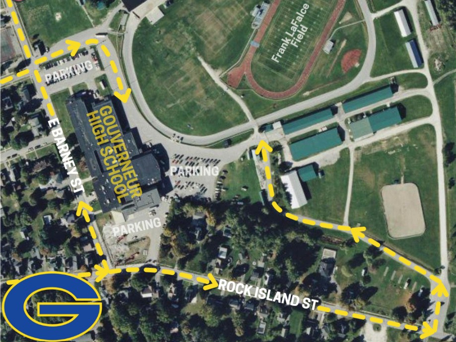 high school ariel map