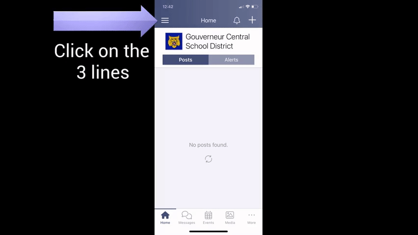 Animated gif showing how to change app notifications