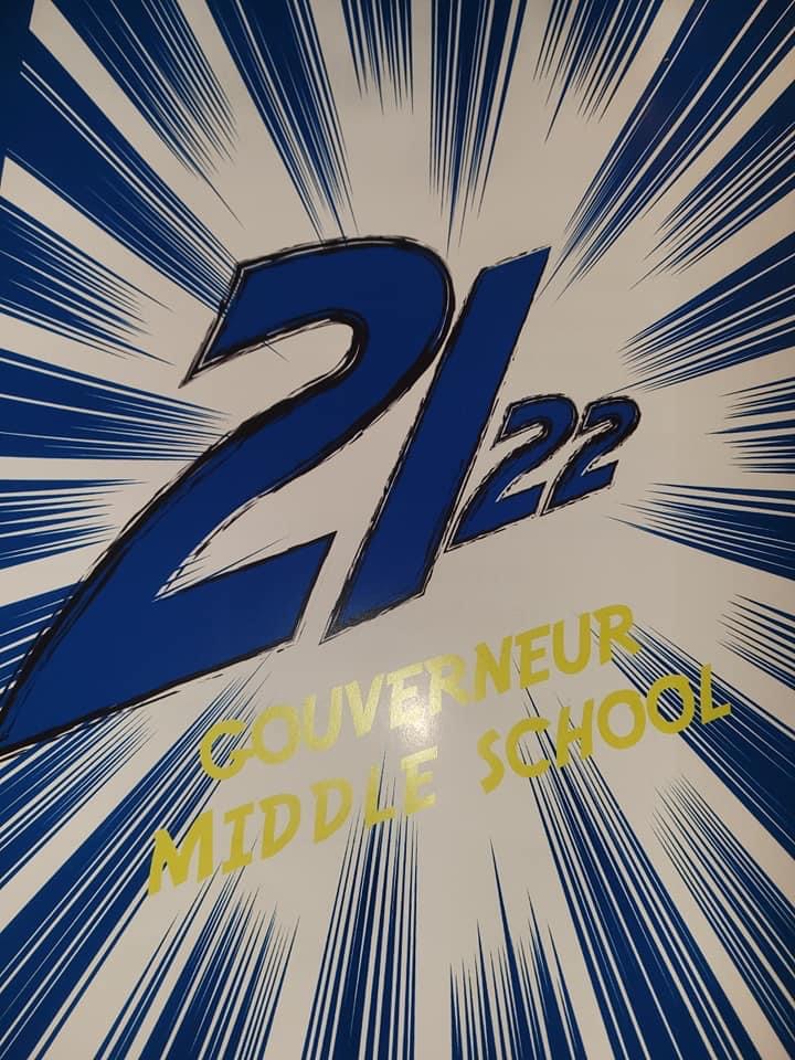 the cover of the 21-22 middle school yearbook